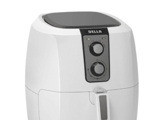 Della 048-GM-48268-WH Electric 5.8 QT 1800W Air Fryer Oven