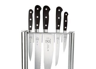 Mercer Culinary 6-Pc Tempered Glass Knife Block