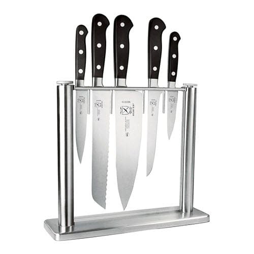 Mercer Culinary 6-Pc Tempered Glass Knife Block