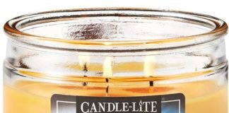 Candle-Lite 1879132 3-Wick Orange Vanilla Dreamsicle Scented Paraffin Wax Jar Candle