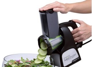 Presto 02970 Professional Salad Shooter, Electric Slicer & Shredder