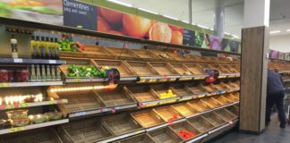 Food Shortage Empty Shelves