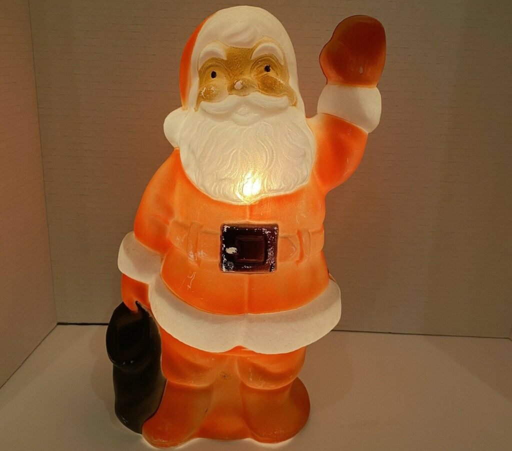 Vintage Blow Mold Santa