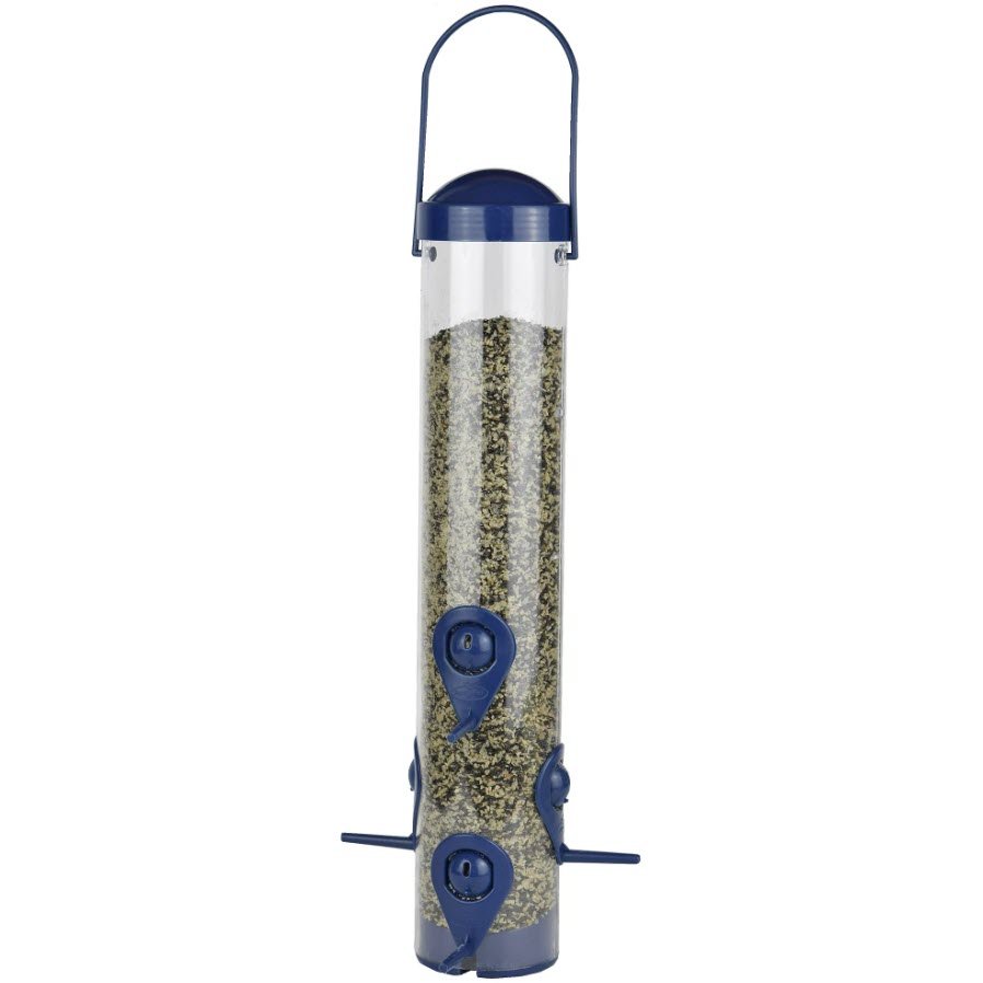 Perky Pet 385 2 Navy 2 in 1 Tube Wild Bird Feeder